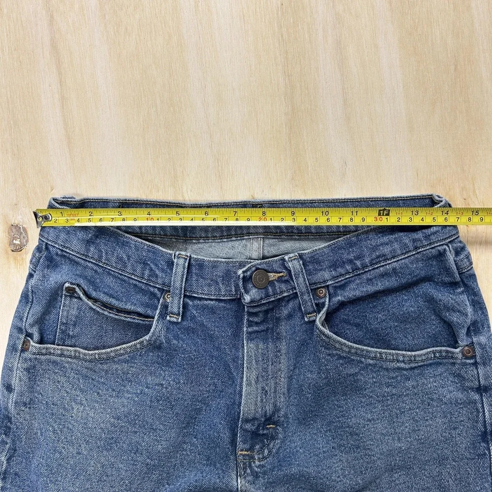 Wrangler Jeans‎ Mens 30x32 Medium Wash Blue Denim Straight Stretch 1097FXVMD